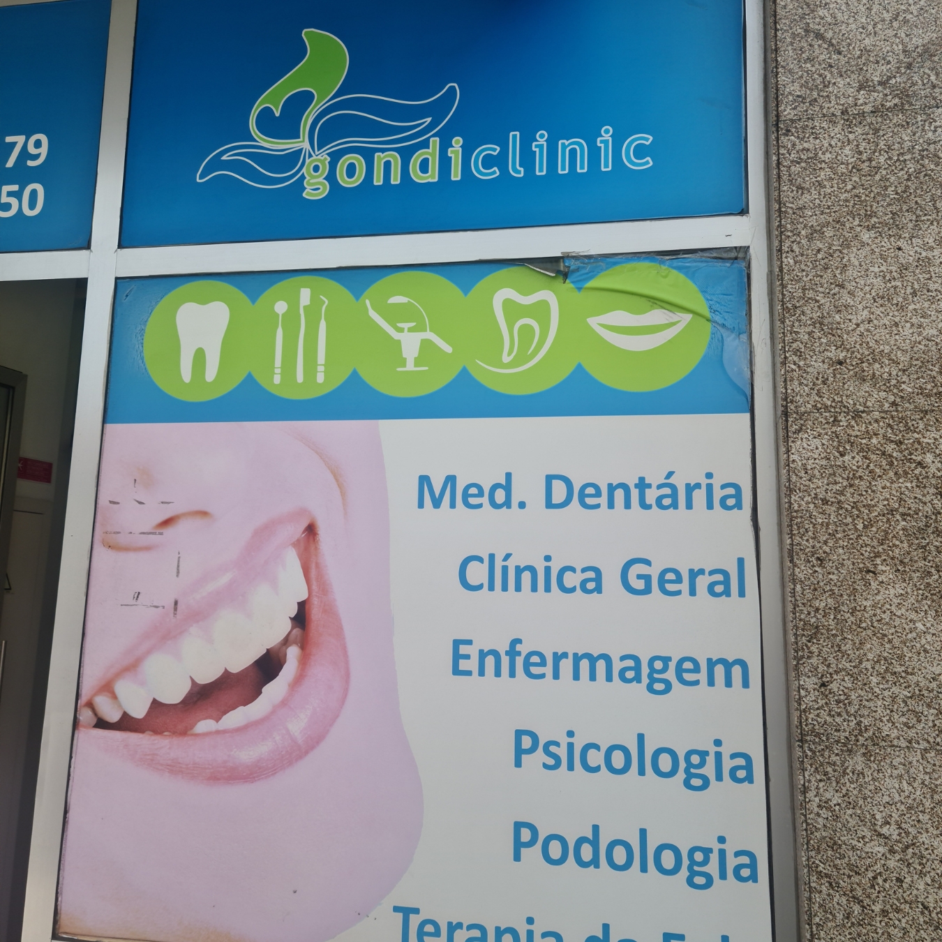 Aplicação anterior da identidade Gondiclinic