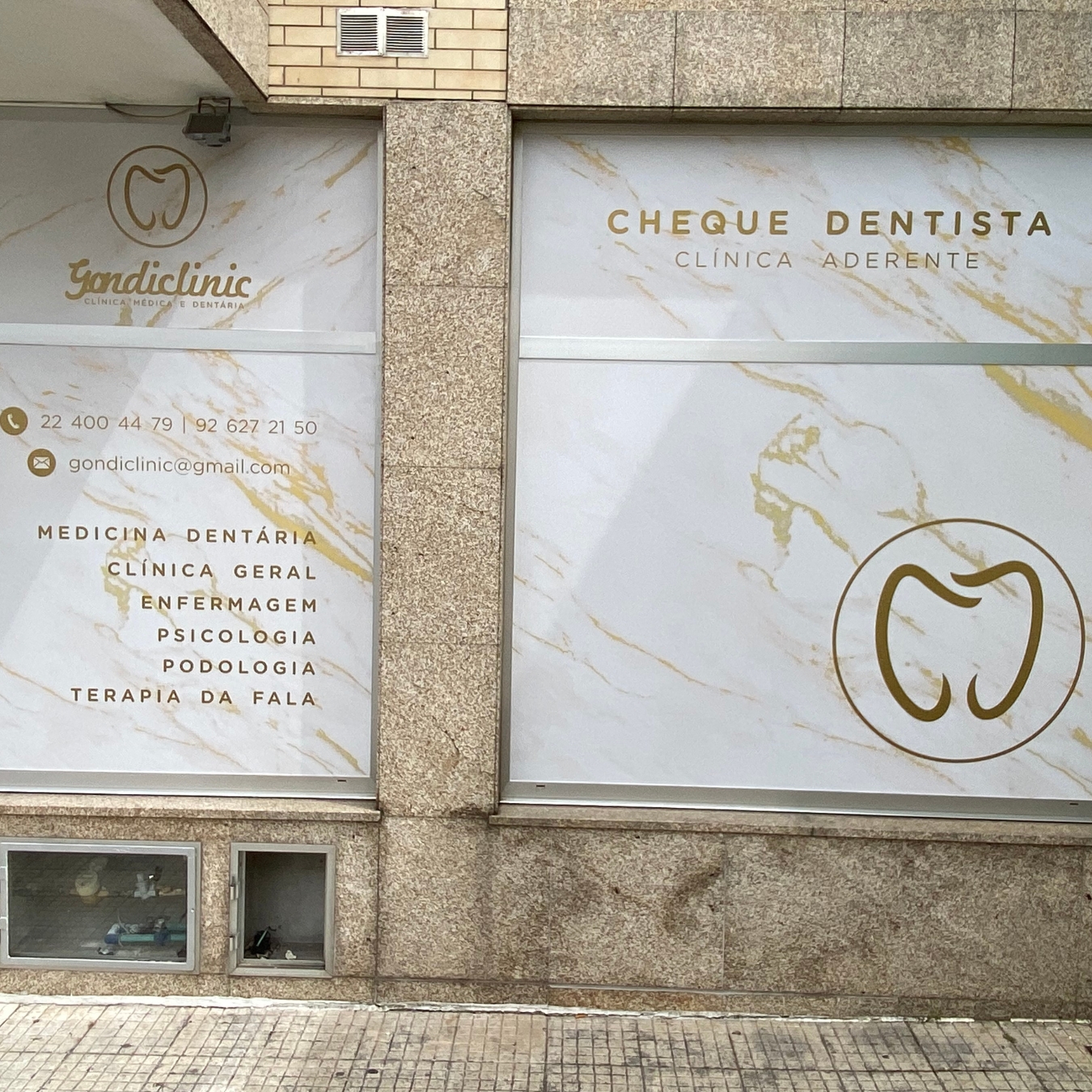 Aplicação final da identidade Gondiclinic